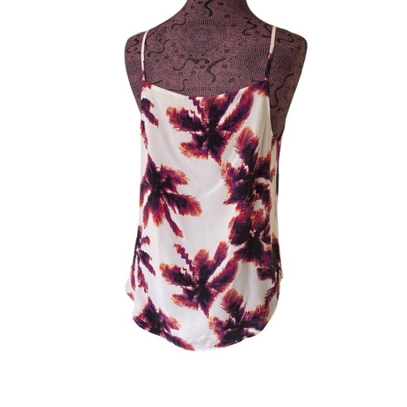 Equipment Sz M Silk Isabeau Silk Palm Tree Tank Top - Picture 4 of 6